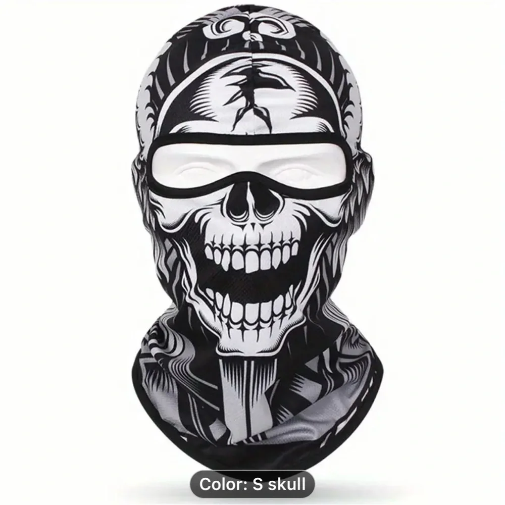 3D Anime Skull Balaclava Full Face Ski Mask